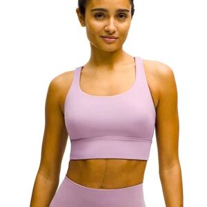 Lululemon Energy Longline Bra Medium Support, B-D Cups In Lavender Lux Woman’s 6